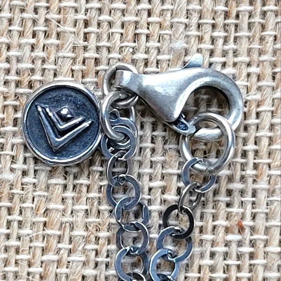 SILPADA | Three Disk Swirl Hammered Pendant Necklace - Picture 6 of 6